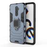 For OPPO Reno Ace Shockproof PC + TPU Protective Case with Magnetic Ring Holder(Navy Blue)