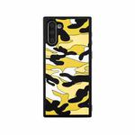 For Samsung Galaxy Note10 Camouflage Clouds Embossed Skin Feel Silicone Shockproof Case(Yellow)