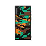 For Samsung Galaxy Note10 Camouflage Clouds Embossed Skin Feel Silicone Shockproof Case(Orange)