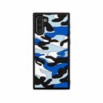 For Samsung Galaxy Note10 Camouflage Clouds Embossed Skin Feel Silicone Shockproof Case(Blue)