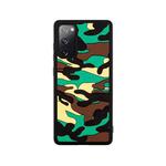 For Samsung Galaxy S20 FE Camouflage Clouds Embossed Skin Feel Silicone Shockproof Case(Green)