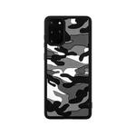 For Samsung Galaxy S20+ Camouflage Clouds Embossed Skin Feel Silicone Shockproof Case(Black)