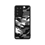 For Samsung Galaxy S21 5G Camouflage Clouds Embossed Skin Feel Silicone Shockproof Case(Black)