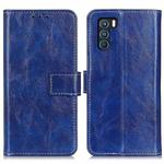 For OPPO K9 Pro Retro Crazy Horse Texture Horizontal Flip Leather Case with Holder & Card Slots & Photo Frame & Wallet(Blue)