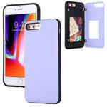 For iPhone 8 Plus / 7 Plus GOOSPERY MAGNETIC DOOR BUMPER Magnetic Catche Shockproof Soft TPU + PC Case With Card Slot(Purple)