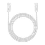 Baseus CALD000302 Dynamic Series 100W USB-C / Type-C to USB-C / Type-C Fast Charging Data Cable, Cable Length:2m(White)