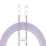 Baseus CALD000105 Dynamic Series 20W USB-C / Type-C to 8 Pin Fast Charging Data Cable, Cable Length:2m(Purple)