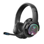 ONIKUMA B130 Bluetooth 7.1 Adjustable RGB Light Gaming Wireless Bluetooth Headset with Detachable Microphone(Black)