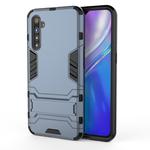 For OPPO Realme XT & K5 Shockproof PC + TPU Protective Case with Holder(Navy Blue)