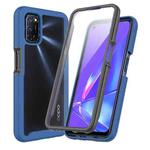 For OPPO A52 / A72 / A92 Starry Sky Solid Color Series Shockproof PC + TPU Protective Case with PET Film(Blue)