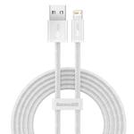 Baseus CALD000502 Dynamic Series 2.4A USB to 8 Pin Fast Charging Data Cable, Cable Length:2m(White)