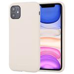 For iPhone 11 GOOSPERY SILICONE Solid Color Soft Liquid Silicone Shockproof Soft TPU Case(Stone Grey)