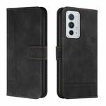 For OnePlus 9RT 5G Retro Skin Feel Horizontal Flip Soft TPU + PU Leather Case(Black)