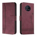 For Nokia G50 Retro Skin Feel Horizontal Flip Soft TPU + PU Leather Case(Wine Red)