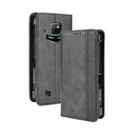 For Doogee S88 Plus / S88 Pro Magnetic Buckle Retro Crazy Horse Texture Horizontal Flip Leather Case with Holder & Card Slots & Photo Frame(Black)