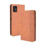 For Umidigi A11 Pro Max Magnetic Buckle Retro Crazy Horse Texture Horizontal Flip Leather Case with Holder & Card Slots & Photo Frame(Brown)