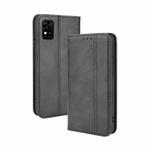 For ZTE Blade A31 Magnetic Buckle Retro Crazy Horse Texture Horizontal Flip Leather Case with Holder & Card Slots & Photo Frame(Black)