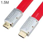 ULT-unite 4K Ultra HD Gold-plated HDMI to HDMI Flat Cable, Cable Length:1.5m(Red)