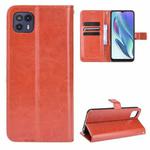 For Motorola Moto G50 5G Crazy Horse Texture Horizontal Flip Leather Case with Holder & Card Slots & Lanyard(Brown)