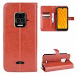 For Doogee S59 / S59 Pro Crazy Horse Texture Horizontal Flip Leather Case with Holder & Card Slots & Lanyard(Brown)