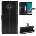 For Nokia C50 5G Crazy Horse Texture Horizontal Flip Leather Case with Holder & Card Slots & Lanyard(Black)