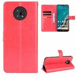 For Nokia C50 5G Crazy Horse Texture Horizontal Flip Leather Case with Holder & Card Slots & Lanyard(Red)