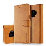 For Galaxy S9 LC.IMEEKE Calf Texture Horizontal Flip Leather Case, with Holder & Card Slots & Wallet(Yellow)