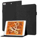 Rhombus Skin Feel Horizontal Flip Tablet Leather Case with Card Slots & Holder & Sleep / Wake-up Function For iPad mini (2019) / 4 / 3 / 2(Black)