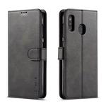 For Galaxy A60 LC.IMEEKE Calf Texture Horizontal Flip Leather Case, with Holder & Card Slots & Wallet(Black)