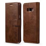 For Galaxy S8 Plus LC.IMEEKE Calf Texture Horizontal Flip Leather Case, with Holder & Card Slots & Wallet(Brown)