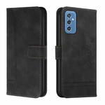 For Samsung Galaxy M52 5G Retro Skin Feel Horizontal Flip Soft TPU + PU Leather Case(Black)