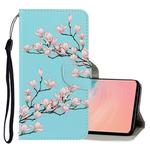 For Galaxy S10e 3D Colored Drawing Horizontal Flip PU Leather Case with Holder & Card Slots & Wallet(Magnolia)