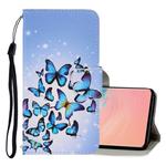 For Galaxy S10e 3D Colored Drawing Horizontal Flip PU Leather Case with Holder & Card Slots & Wallet(Multiple Butterflies)