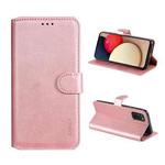 For Samsung Galaxy A03s 166mm ENKAY Hat-Prince Calfskin Horizontal Flip PU Leather Case with Holder & Card Slots & Wallet(Pink)