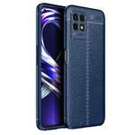 For OPPO Realme 8i Litchi Texture TPU Shockproof Case(Blue)