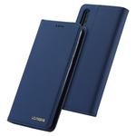 For Galaxy A50 LC.IMEEKE LC-002 Series Skin Hand Feeling PU + TPU Horizontal Flip Leather Case with Holder & Card Slot & Wallet(Blue)