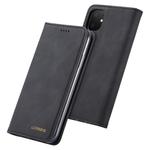 For iPhone 11 LC.IMEEKE LC-002 Series Skin Hand Feeling PU + TPU Horizontal Flip Leather Case with Holder & Card Slot & Wallet(Black)