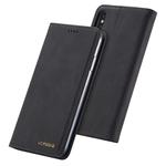For iPhone X / XS LC.IMEEKE LC-002 Series Skin Hand Feeling PU + TPU Horizontal Flip Leather Case with Holder & Card Slot & Wallet(Black)