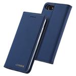 For iPhone SE 2022 / SE 2020 / 8 / 7 LC.IMEEKE LC-002 Series Skin Hand Feeling PU + TPU Horizontal Flip Leather Case with Holder & Card Slot & Wallet(Blue)