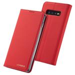 For Galaxy S10+ LC.IMEEKE LC-002 Series Skin Hand Feeling PU + TPU Horizontal Flip Leather Case with Holder & Card Slot & Wallet(Red)