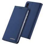 For Galaxy A10 / M10 LC.IMEEKE LC-002 Series Skin Hand Feeling PU + TPU Horizontal Flip Leather Case with Holder & Card Slot & Wallet(Blue)