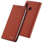 For Galaxy A20 / A30 LC.IMEEKE LC-002 Series Skin Hand Feeling PU + TPU Horizontal Flip Leather Case with Holder & Card Slot & Wallet(Brown)
