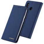 For Galaxy A20 / A30 LC.IMEEKE LC-002 Series Skin Hand Feeling PU + TPU Horizontal Flip Leather Case with Holder & Card Slot & Wallet(Blue)