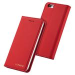 For iPhone 6 / 6s LC.IMEEKE LC-002 Series Skin Hand Feeling PU + TPU Horizontal Flip Leather Case with Holder & Card Slot & Wallet(Red)