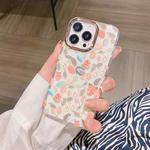 For iPhone 13 Pro Max Glitter Powder Electroplating Flower Shockproof Phone Case (Flower S3)