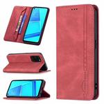 For OPPO A92 / A72 / A52 Magnetic RFID Blocking Anti-Theft Leather Case with Holder & Card Slots & Wallet(Red)