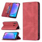 For vivo Y11 / Y15 / Y12 / Y17 Magnetic RFID Blocking Anti-Theft Leather Case with Holder & Card Slots & Wallet(Red)