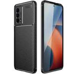 For vivo iQOO Z5 Carbon Fiber Texture Shockproof TPU Case(Black)