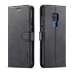 For Huawei Mate 20 LC.IMEEKE Calf Texture Horizontal Flip Leather Case, with Holder & Card Slots & Wallet(Black)