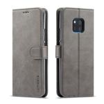 For Huawei Mate 20 Pro LC.IMEEKE Calf Texture Horizontal Flip Leather Case, with Holder & Card Slots & Wallet(Grey)